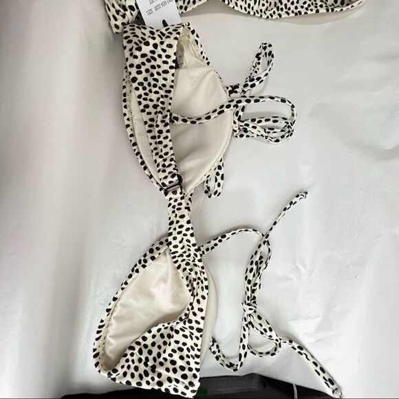 Kendall and Kylie Animal Dot Two piece bikini with knotted bottoms and top New!! - Picture 6 of 16